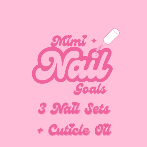 3 Nail Sets + Cuticle Oil🎀